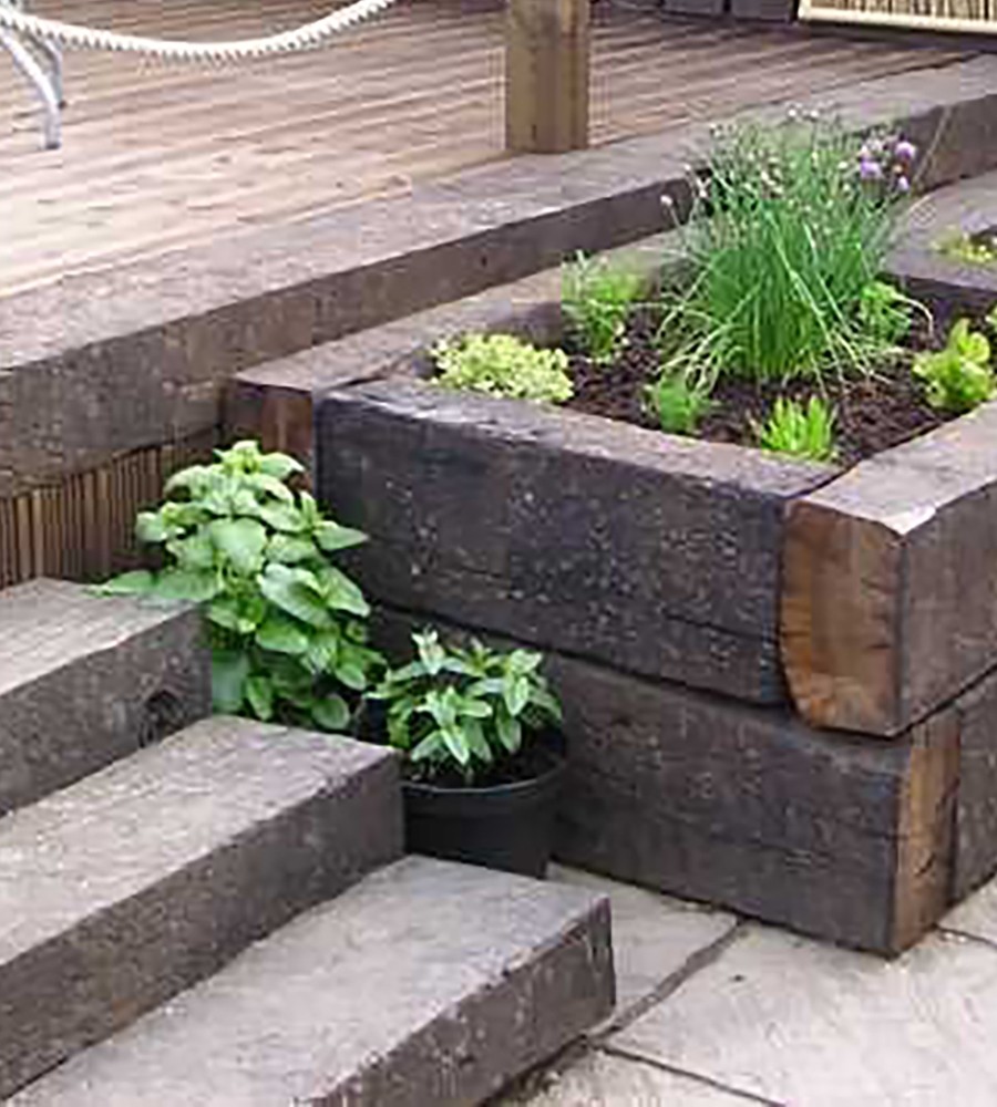 Reclaimed Grade A Railway Sleeper