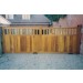 Hardwood lodge gate iroko