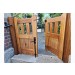 Hardwood lodge gate iroko