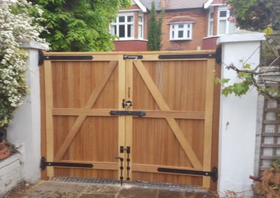 Bespoke iroko gates