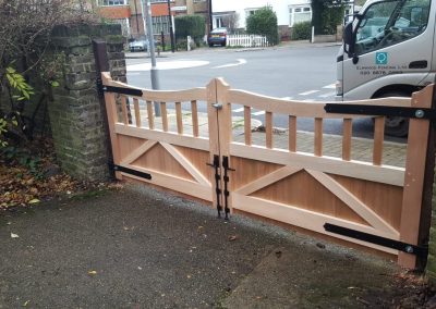 Bespoke meranti gates