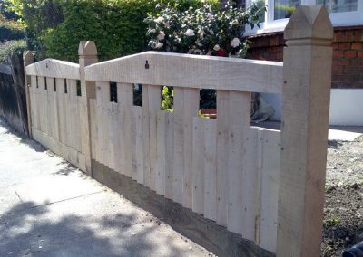 Oak fence